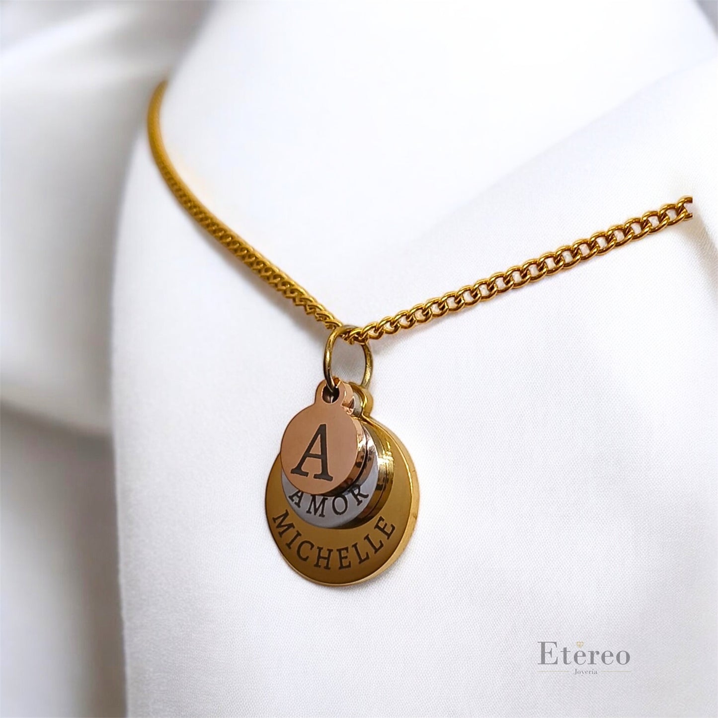 Collar Trío de esferas - Personalizado