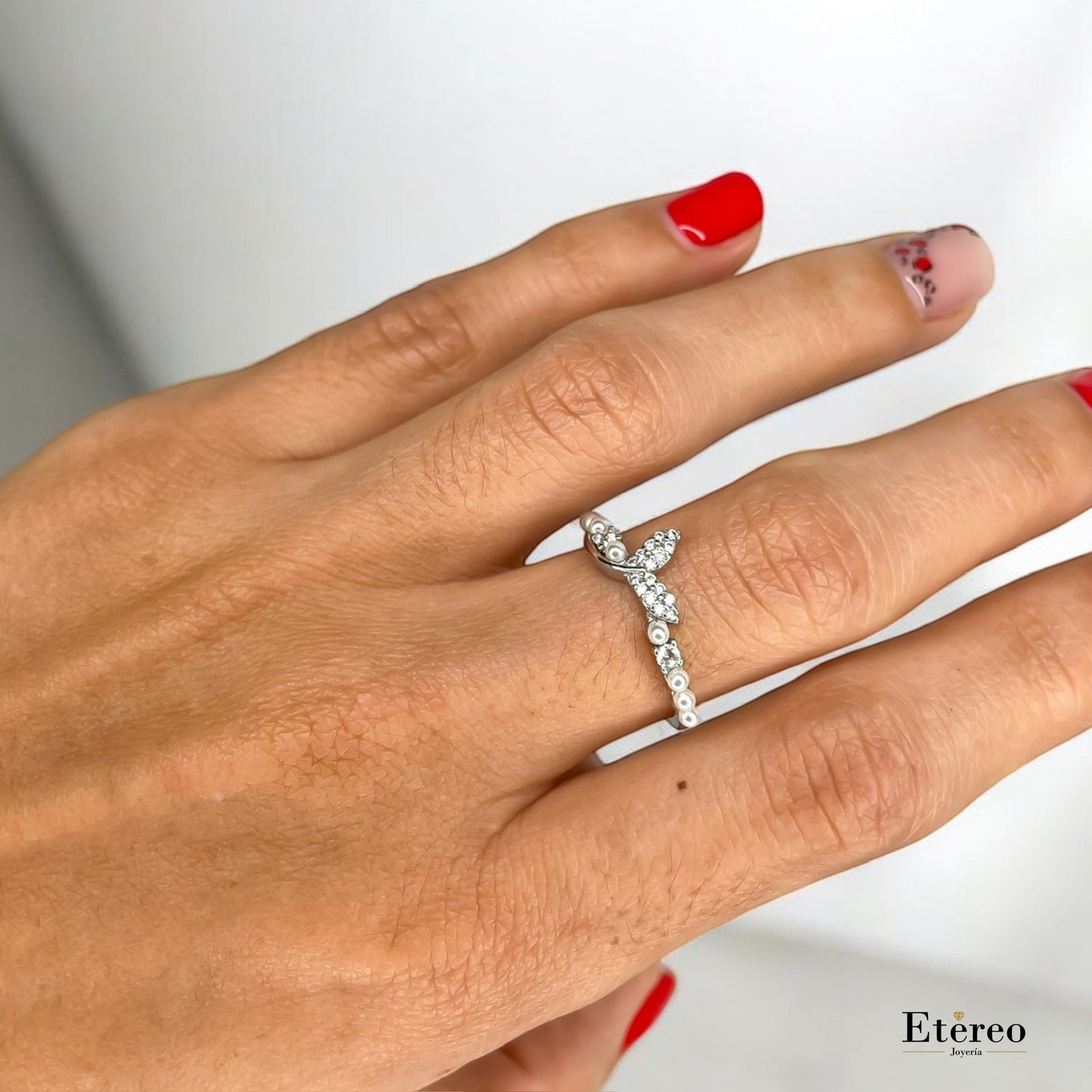 Anillo Sirena Con Piedras