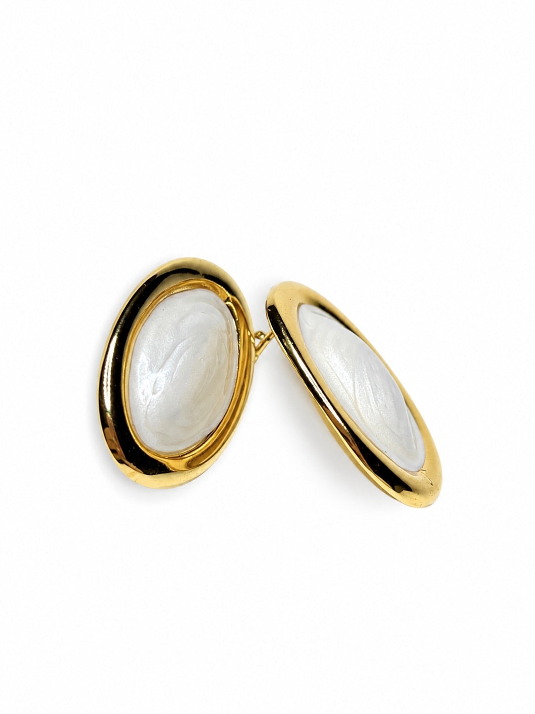 Aretes Maxi Perlas Óvalo