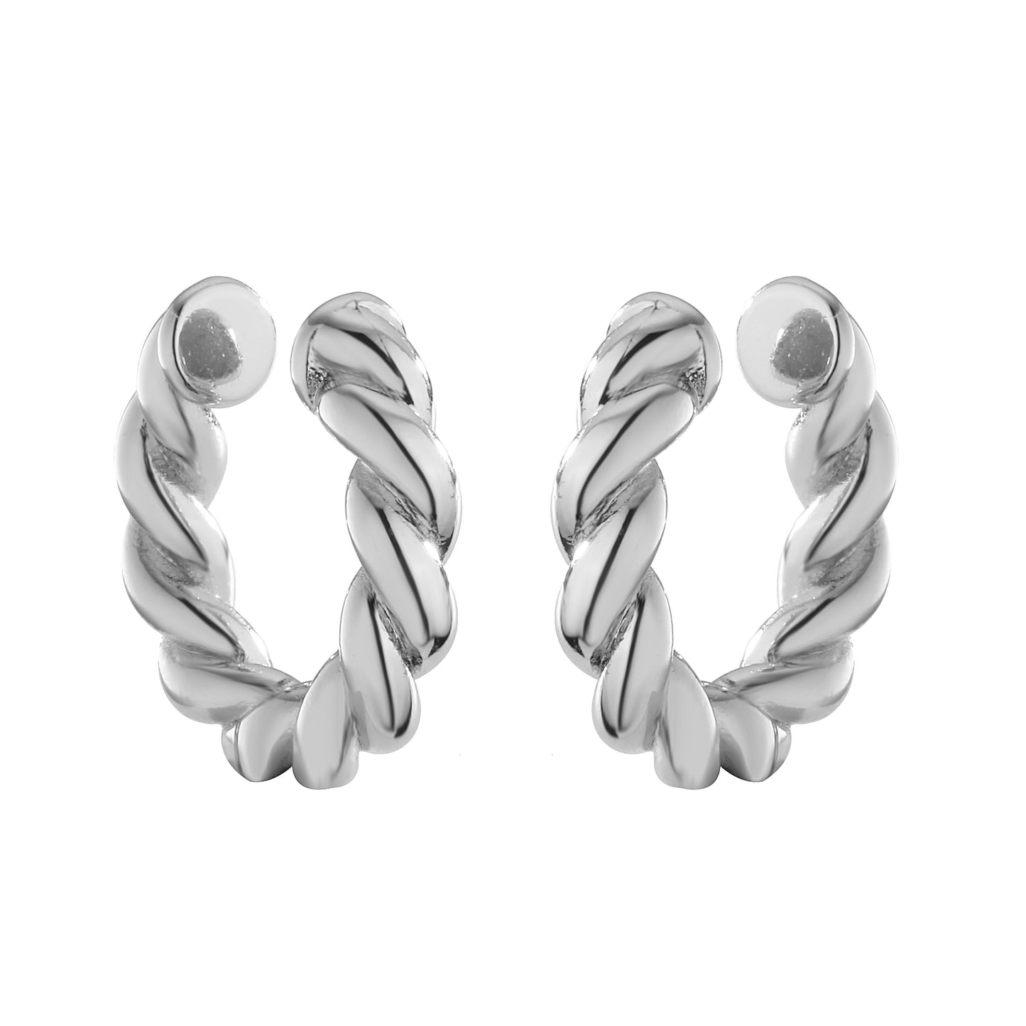 Earcuff Plateados Croissant
