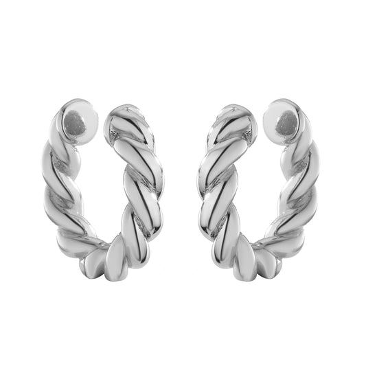 Earcuff Plateados Croissant