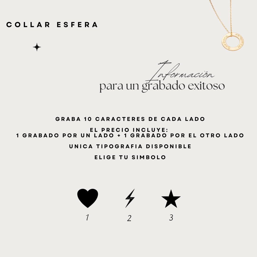 Collar Esfera - Personalizado