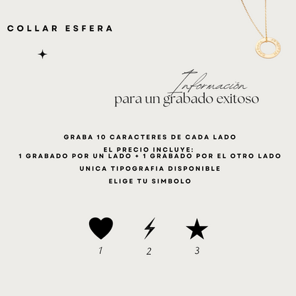 Collar Esfera - Personalizado