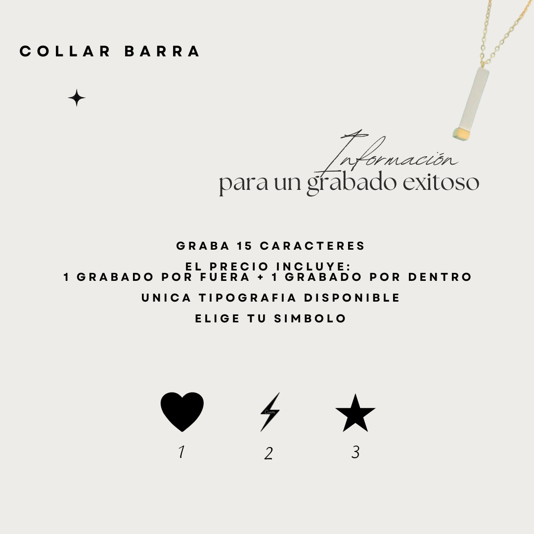 Collar Barra - Personalizado