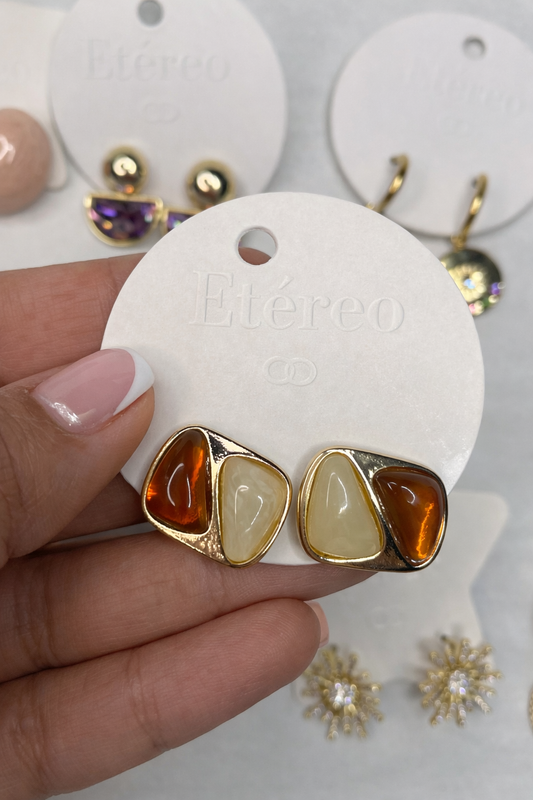 Aretes Golden Duo